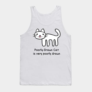 Poorly-Drawn Cat Tank Top